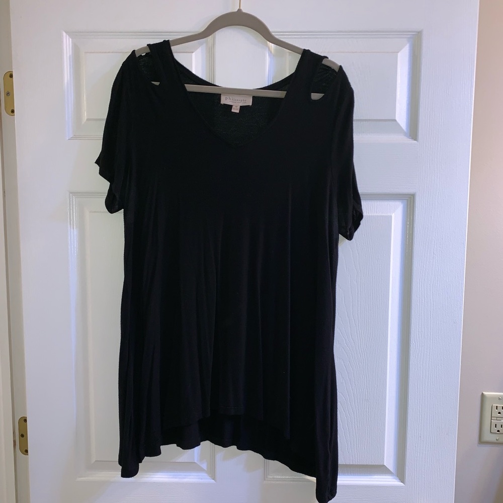 Cold shoulder blouse